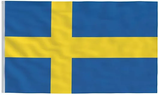 Σημαία γραφείου Σουηδίας 18x25cm