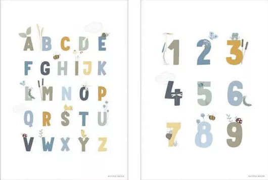 Little Dutch Εκπαιδευτική Παιδική Αφίσα Little Goose ABC Διπλής Όψης 29.7x42εκ.