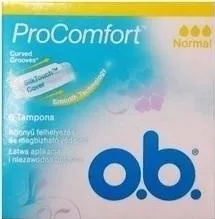 Ταμπόν O.B. ProComfort Curved Grooves για Κανονική Ροή 8τμχ
