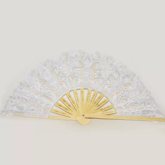 Νυφική Βεντάλια Paper με Δαντέλα 22cm