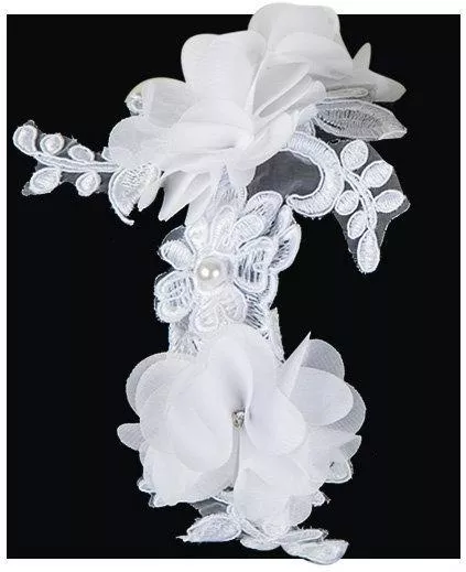 Νυφική Στέκα Μαλλιών με Δαντελωτά Λουλούδια HairUTOPIA HB-7913