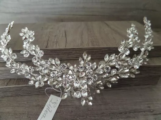 Νυφική Κουάφ Χτενάκι Κ634, sil-K634