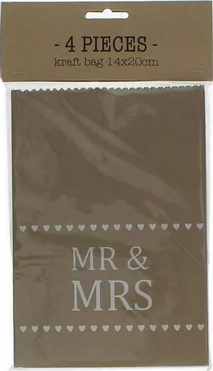 Πουγκιά Ρυζιού Kersten Mr&Mrs 4τμχ 20cm