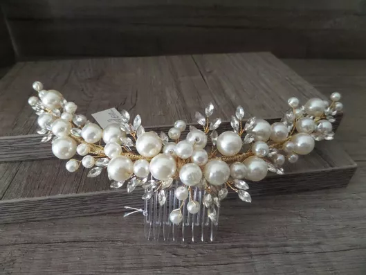 Νυφική Κουάφ Χτενάκι Κ622, sil-K622