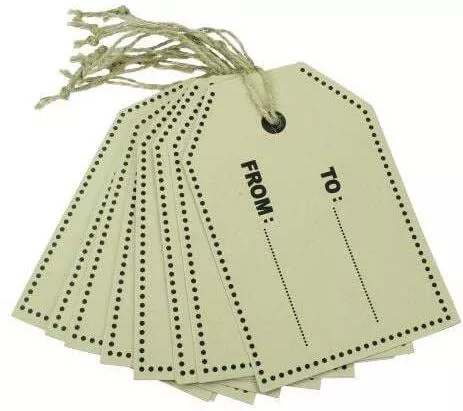 ΚΑΡΤΕΛΑΚΙ ΧΑΡΤΙΝΟ TO/FROM ΣΕΤ/10 10Χ15CM ΦΥΣΙΚΟ