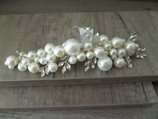 Νυφική Κουάφ Χτενάκι Κ623, sil-K623