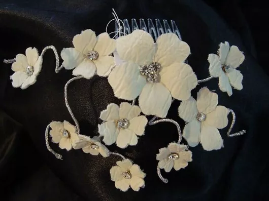 Νυφική Κουάφ Χτενάκι Κ169, sil-k169