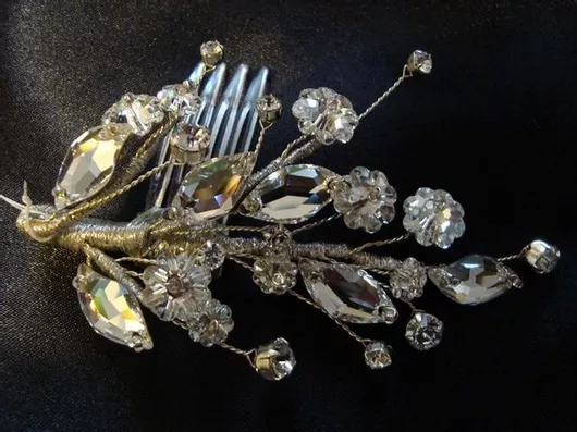 Νυφική Κουάφ Χτενάκι Κ51, sil-k51