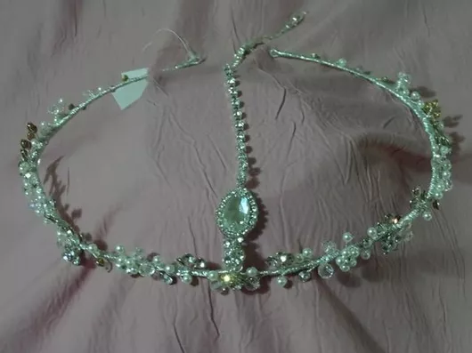 Νυφική Κουάφ Στεφανάκι Κ321, sil-k321