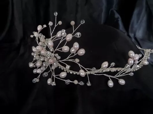 Νυφική Κουάφ Στεφανάκι Κ399, sil-k399