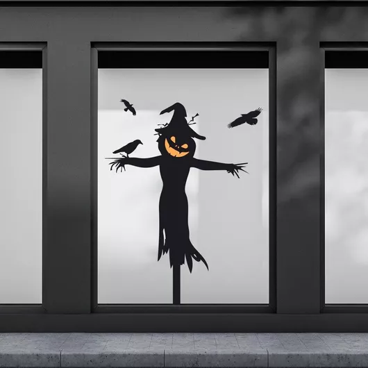 Αυτοκόλλητο Βιτρίνας Caravelshop Διακοσμητικό Halloween 1.8x1.3m SS 7605-3
