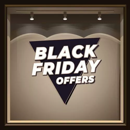 Αυτοκόλλητο Βιτρίνας Houseart Black Friday 75x70cm 26-306