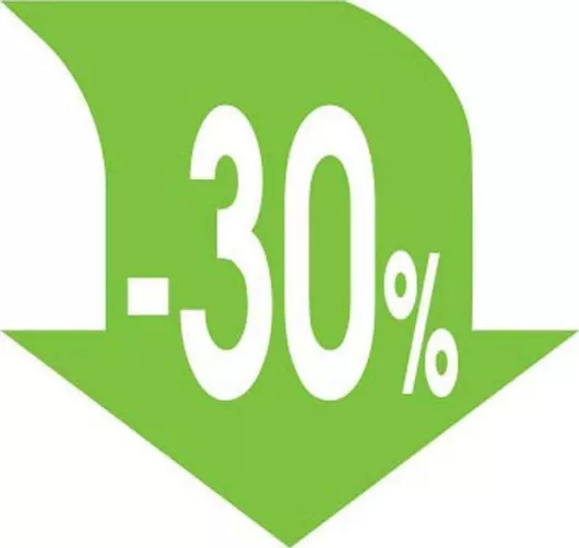 Αυτοκόλλητο Βιτρίνας Next Εκπτώσεων 34x32εκ Βέλος 30% 23028