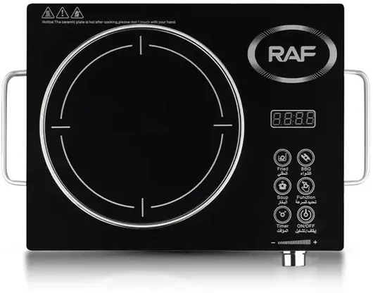  Raf R.8019 Επιτραπέζια Εστία Κεραμική Μονή Μαύρο