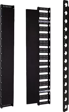 Οδηγοί Καλωδίων 42U κάθετος (2 τεμ.) Μαύρο