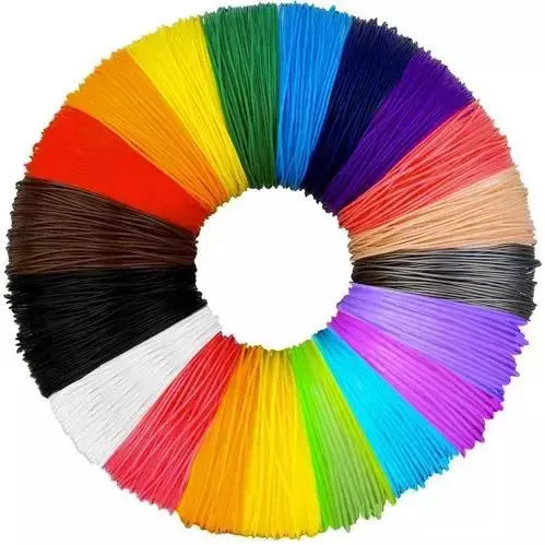 3D Printer Filament Kruzzel Τρισδιάστατες μεμβράνες Σετ 20 τεμάχια x 3m PLA 1.75mm 0.26kg Πολύχρωμο
