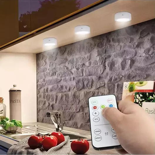 Φωτιστικό LED για Ντουλάπες με Μπαταρία 3τμχ