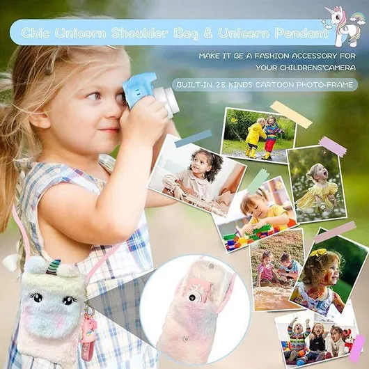 Unicorn Compact Φωτογραφική Μηχανή με Οθόνη 2" Ροζ