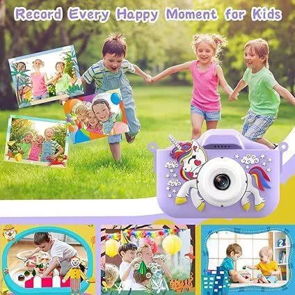 Compact Φωτογραφική Μηχανή Unicorn με Οθόνη 2" Μοβ