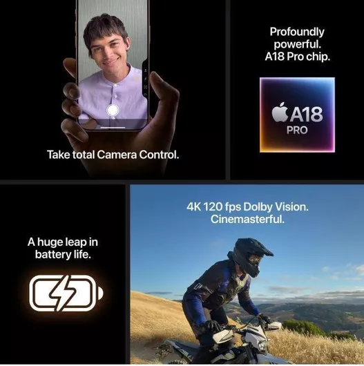 Apple iPhone 16 Pro 5G 8GB 1TB Natural Titanium