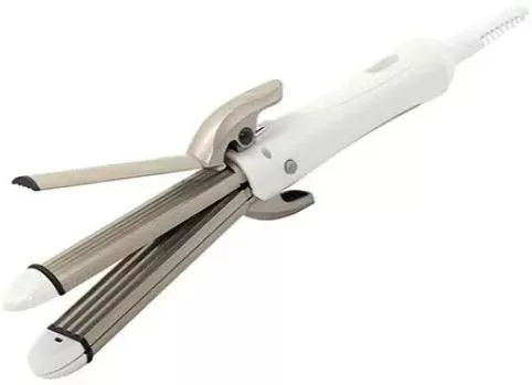 Πρέσα Μαλλιών Gemei με Ψαλίδι για Μπούκλες 39W Λευκό