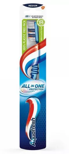 Οδοντόβουρτσα Aquafresh All In One Protection Medium Μπλέ