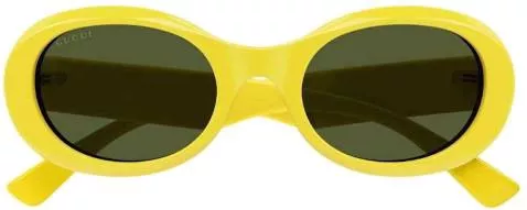 Γυναικεία Γυαλιά Ηλίου Gucci με Κοκκάλινο Σκελετό Κίτρινο