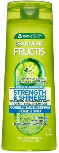 Garnier Strength & Shine 2in1 Σαμπουάν Αναδόμησης/Θρέψης & Όγκου για Κανονικά Μαλλιά 400ml