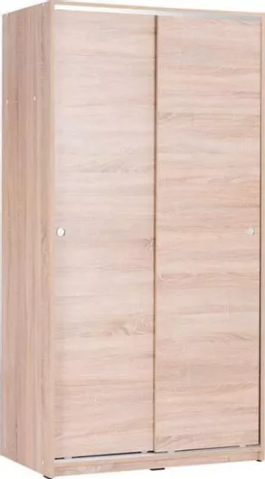 Ντουλάπα Ρούχων Δίφυλλη Συρόμενη 94x52x182cm