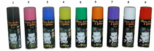 Αποκριάτικο Σπρέι Μαλλιών Χρώμα Φωσφοριζέ (Διάφορα Χρώματα)