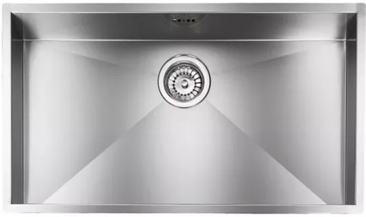 Νεροχύτης Sanitec Filo Quadra Υποκαθήμενος Inox Σατινέ Μ72xΠ40cm