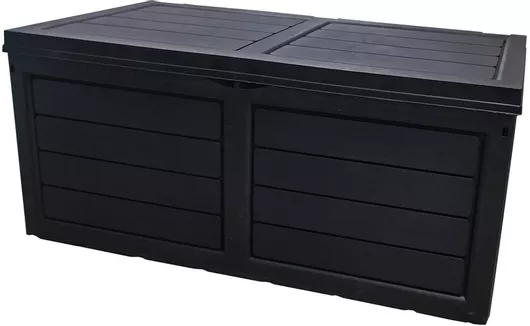 Μπαούλο Αποθήκευσης Εξωτερικού Χώρου Πλαστικό Μ119xΠ53xΥ52cm Μαύρο