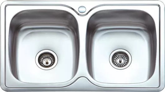 Νεροχύτης Boloco BL812 Ένθετος Inox Σατινέ Μ82xΠ50cm Ασημί