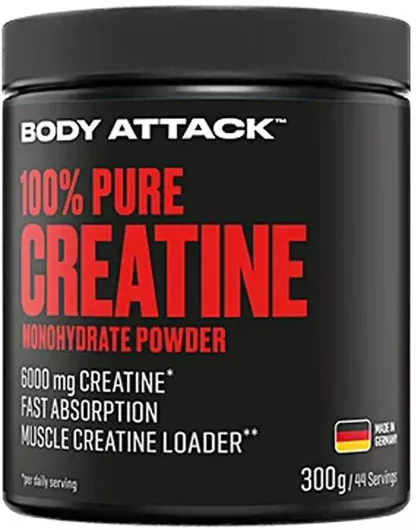 Body Attack 100% Pure Creatine 6000mg 300gr