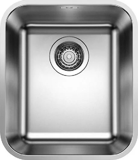 Νεροχύτης Blanco Supra 340-U Υποκαθήμενος Inox Brushed Μ37xΠ43cm Ασημί