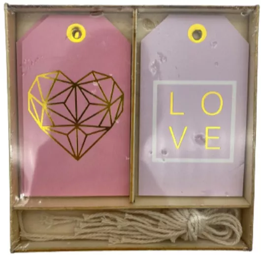 Ετικέτες-Καρτελάκια Για Δώρο-Love 12τμχ