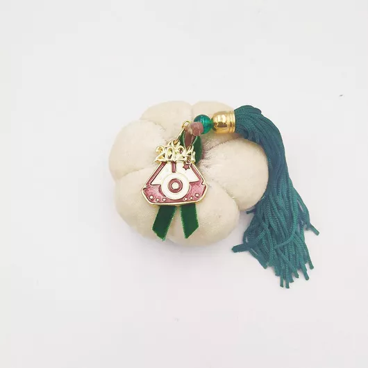 Kaloustian Χειροποίητο Επιτραπέζιο Γούρι Κολοκύθα Πράσινο