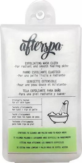 Afterspa Exfoliating Wash Cloth σε Λευκό Χρώμα 1τμχ