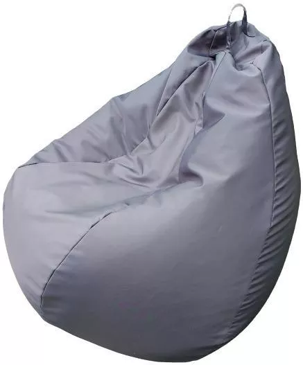 Πουφ Πολυθρόνα Αδιάβροχη Αχλάδι 90x90x100cm Γκρι