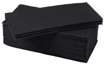 Χαρτοπετσέτες Krinos Πολυτελείας Μαύρη 33x33cm 300τμχ.