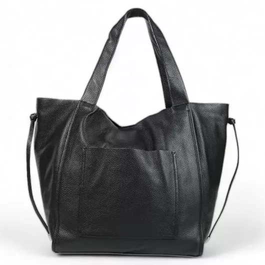 Γυναικεία Τσάντα Ώμου Passaggio Leather Δερμάτινη Μαύρη