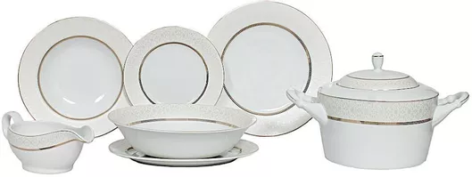 Σερβίτσιο από Πορσελάνη Λευκό 72τμχ Πιάτων