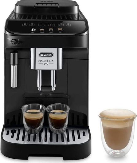 De'Longhi Magnifica Evo Αυτόματη Μηχανή Espresso 1450W Πίεσης 15bar με Μύλο Άλεσης Μαύρη