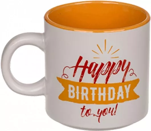 Out of the Blue Κούπα Κεραμική Ηappy Birthday to you (Calligraphy)