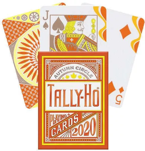 Τράπουλα Tally-Ho Circle Πλαστική για Poker Πορτοκαλί