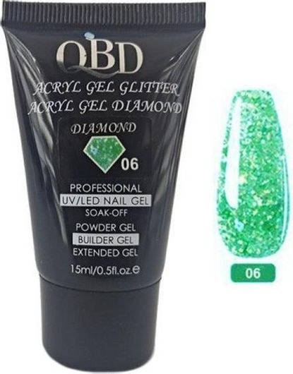 Acrygel QBD UV / LED Diamond Glitter No.06 15ml