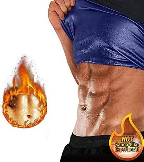 Μπλούζα Εφίδρωσης & Αδυνατίσματος Ανδρική Sweat Shaper S / M Μαύρο