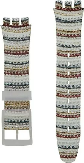 Λουράκι Ρολογιού Swatch Tricotime Καουτσούκ 20mm Πολύχρωμο
