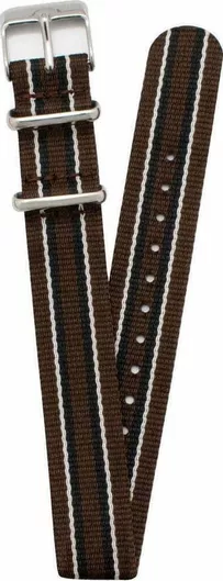 Λουράκι Ρολογιού Timex Υφασμάτινο 18mm Καφέ