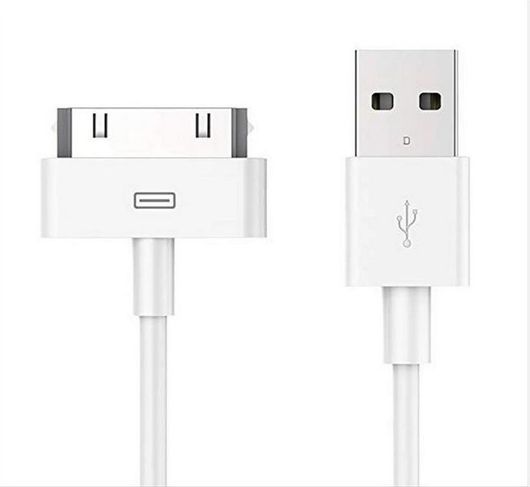 Καλώδιο 30-Pin Powertech Συμβατό με Apple Regular 1m Λευκό